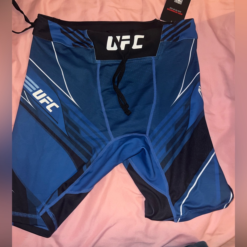 Black and blue VENUM UFC shorts new with tags